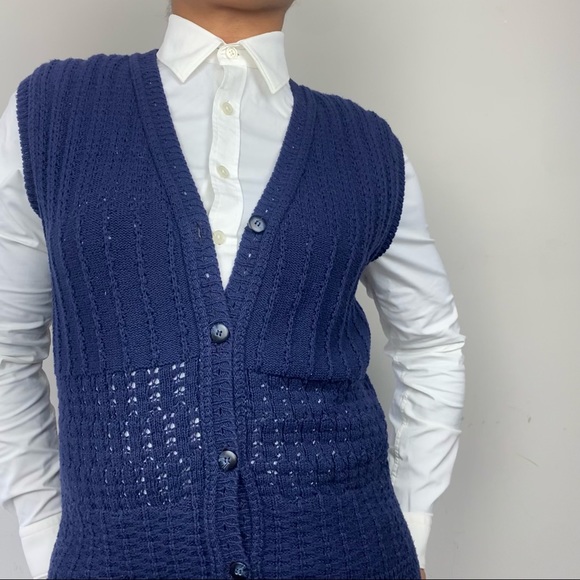 Vintage Jantzen Royal Blue Sweater Vest - Picture 5 of 7